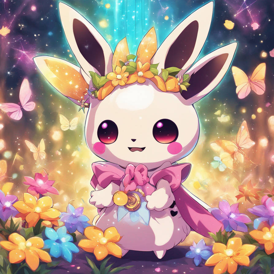 super cute girly pop Mimikyu with fairycore and sp by ...