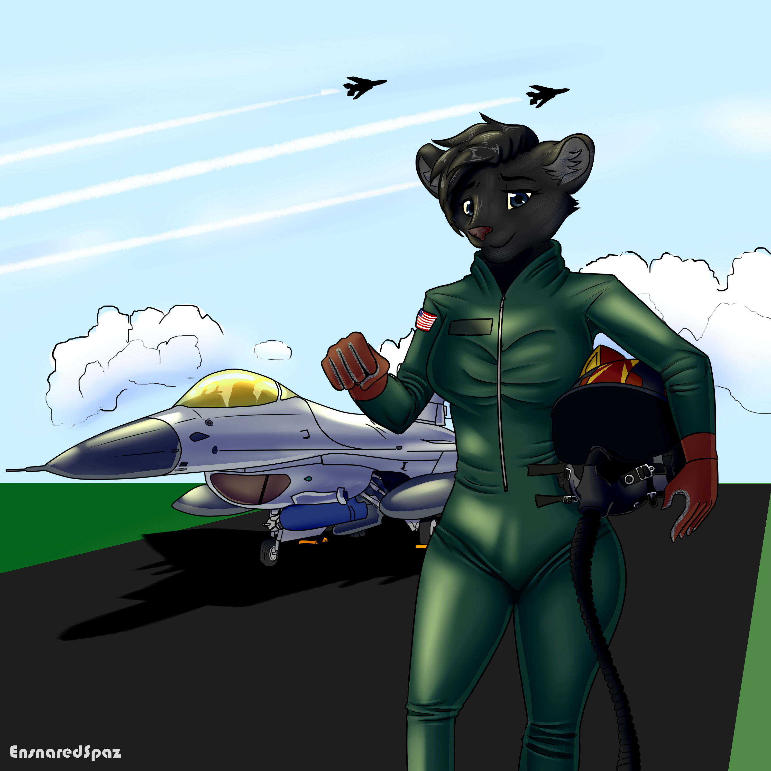 Pilot Armor Deviantart The Fighter Pilot (commission) by ensnared87 on DeviantArt
