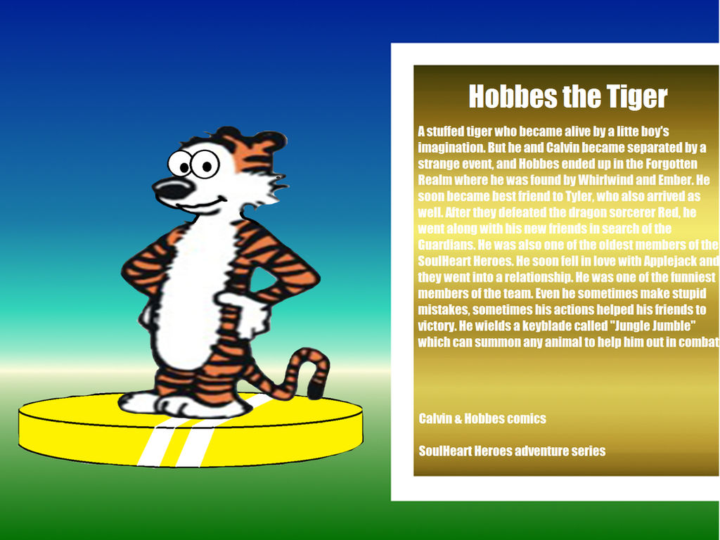 Hobbes the Tiger Trophy by TylerthDragon on DeviantArt Hobbes the Tiger Trophy by TylerthDragon on DeviantArt