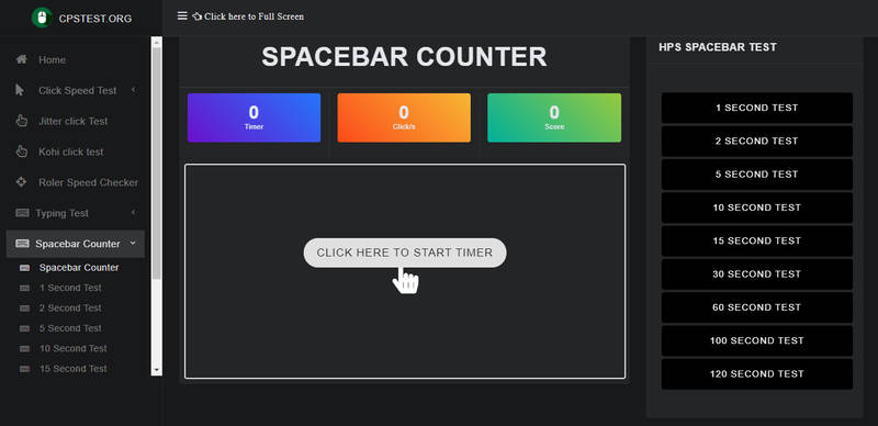 5 ONLINE SPACEBAR SPEED TEST WEBSITES FREE by spacebarclicker on DeviantArt