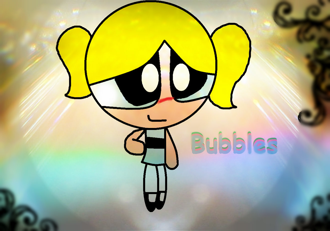 My (cheated on and edited) picture of Bubbles