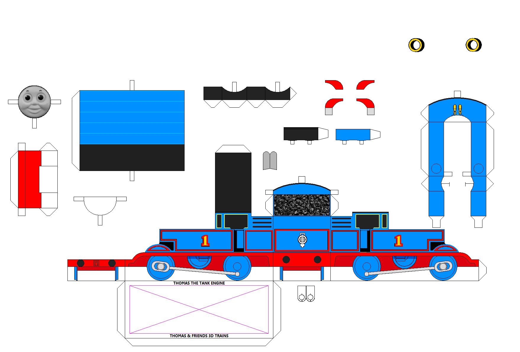 Thomas T8F trackmaster/tomy papercraft by optimusprimecheese on DeviantArt