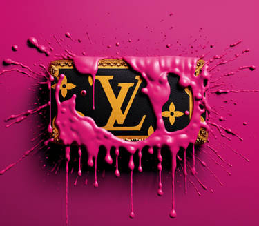 Louis Vuitton Monogram Pattern Pink Lace Wallpa