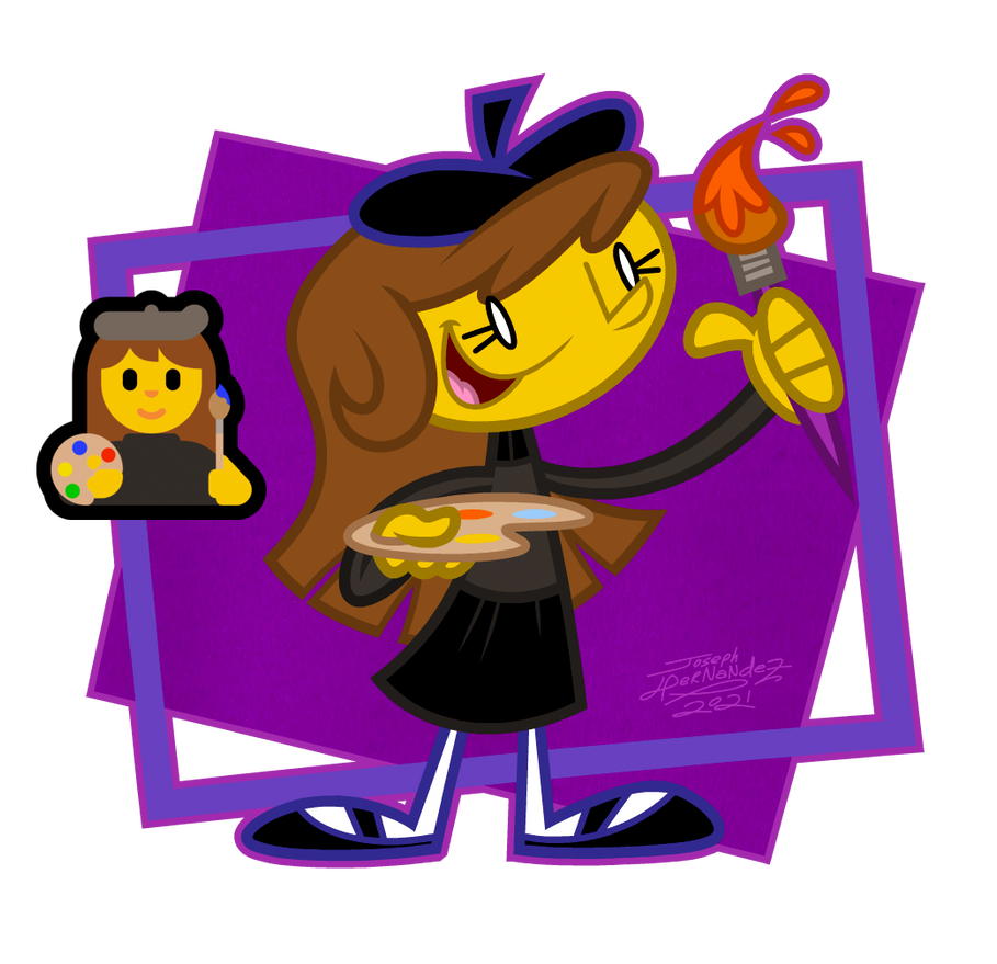 Female Artist Emoji by JosephSnap101 on DeviantArt
