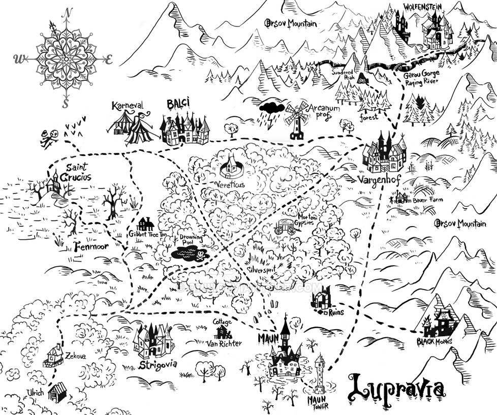 Howly Map Fighting Fantasy - Howl of the werewolf - map by qpiii on DeviantArt
