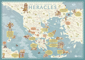 Map of The 12 Labors of Heracles