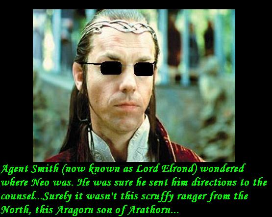 elrond - the lord of the rings, the hobbit agent smith - the