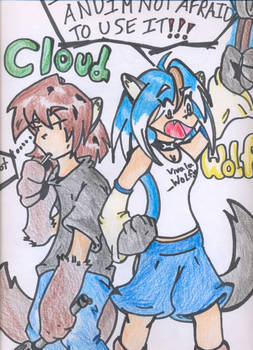 Cloud and Wolfy