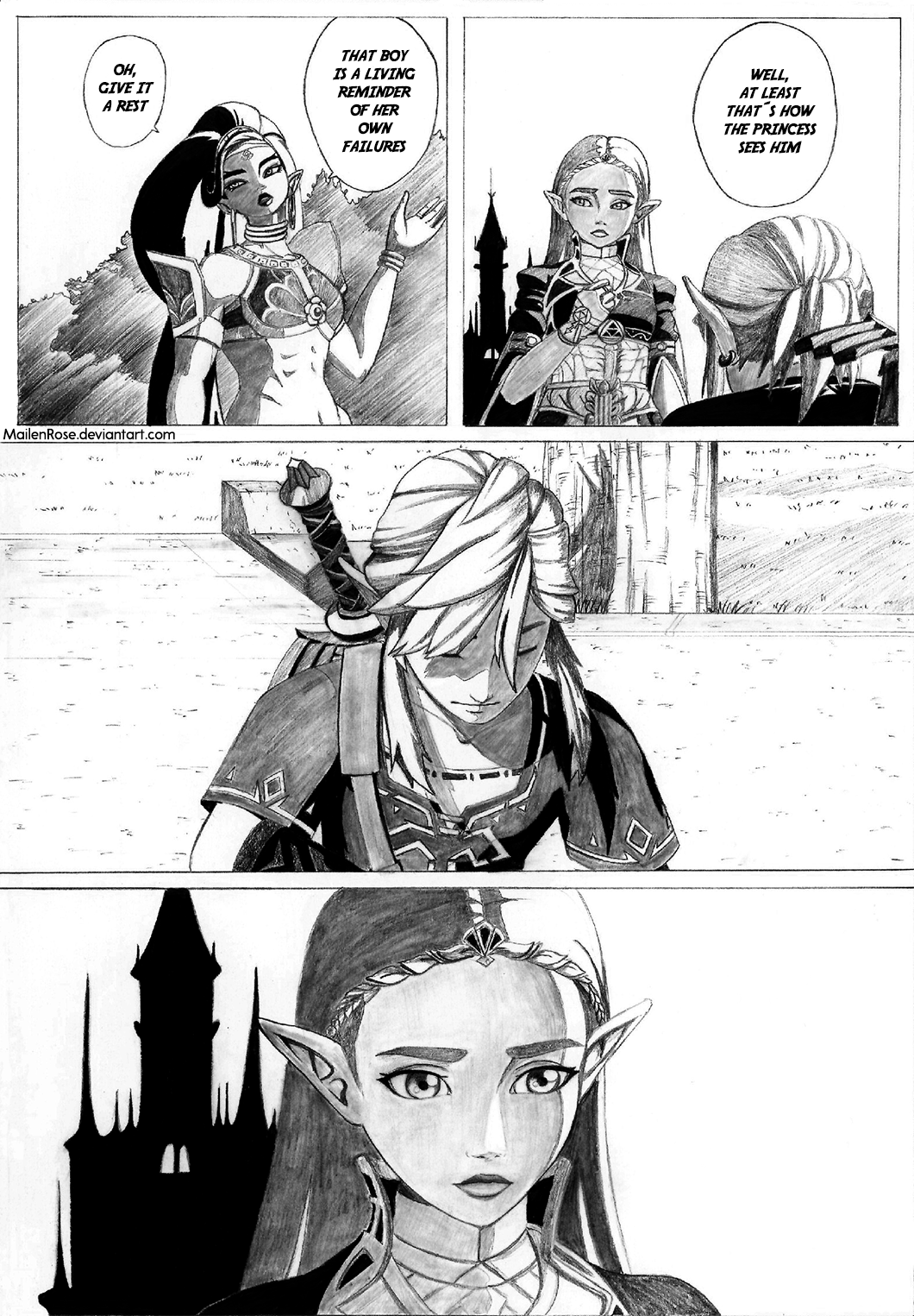 Breath Of The Wild Manga Zelda BOTW Page 4 by MailenRose on DeviantArt