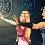 Zelda and Impa OoT