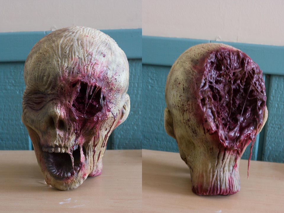 Gunshot Wound Zombie Head