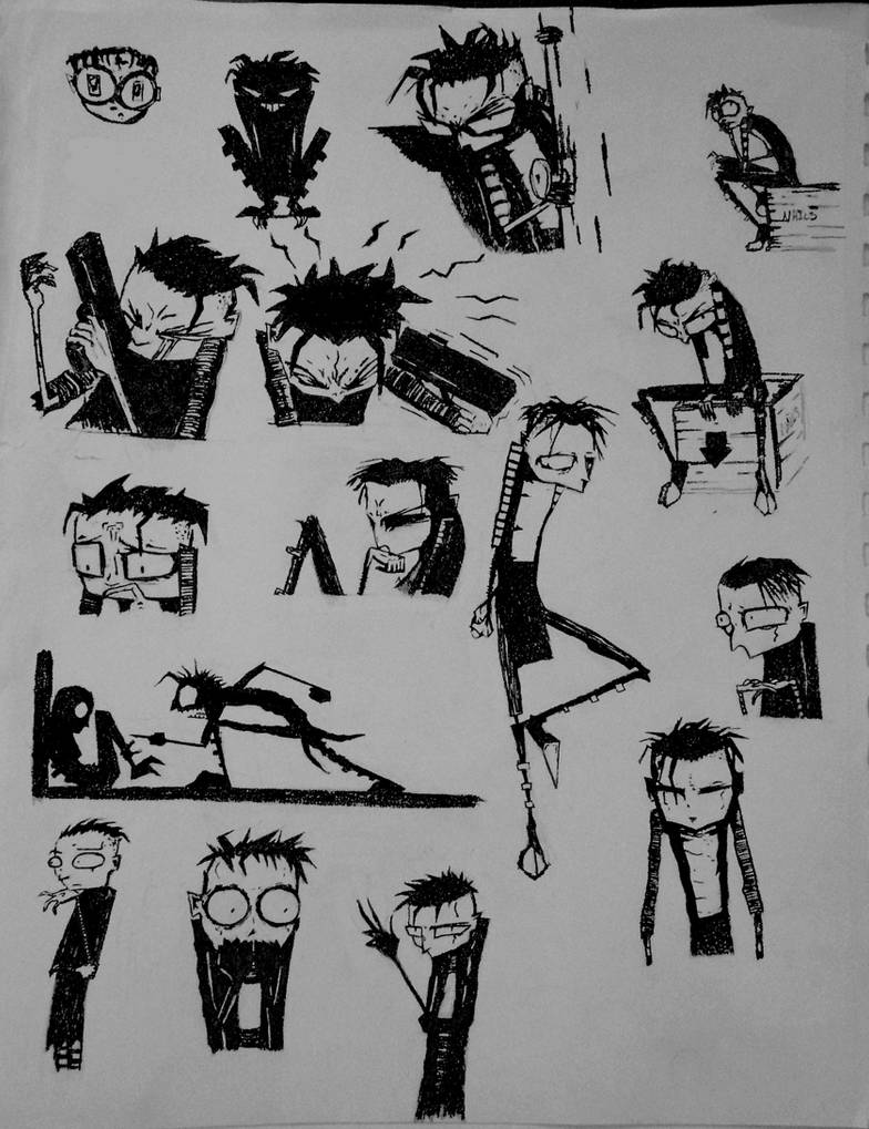 Johnny the Homicidal Maniac Sketch Dump 1 by mrsmatsuyama on DeviantArt