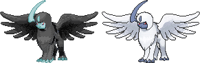 Angel Absol Normal and Shiny by AsisKotsuro on DeviantArt