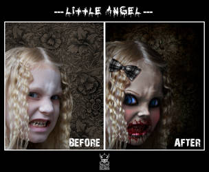 little angel_before-after by MattiaTegonCreations