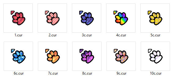 Furry Paw Cursor Pack by Evening-Amethyst on DeviantArt