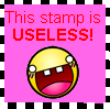 USELESS stamp