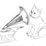 Inktober 1 - His Master's voice