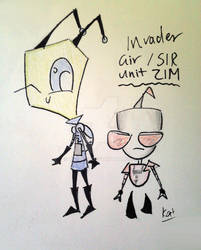 Invader Gir and SIR Unit Zim