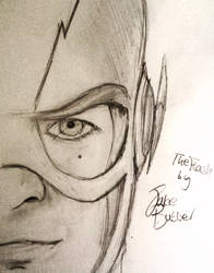 Grant Gustin as The Flash, Pencil Drawing