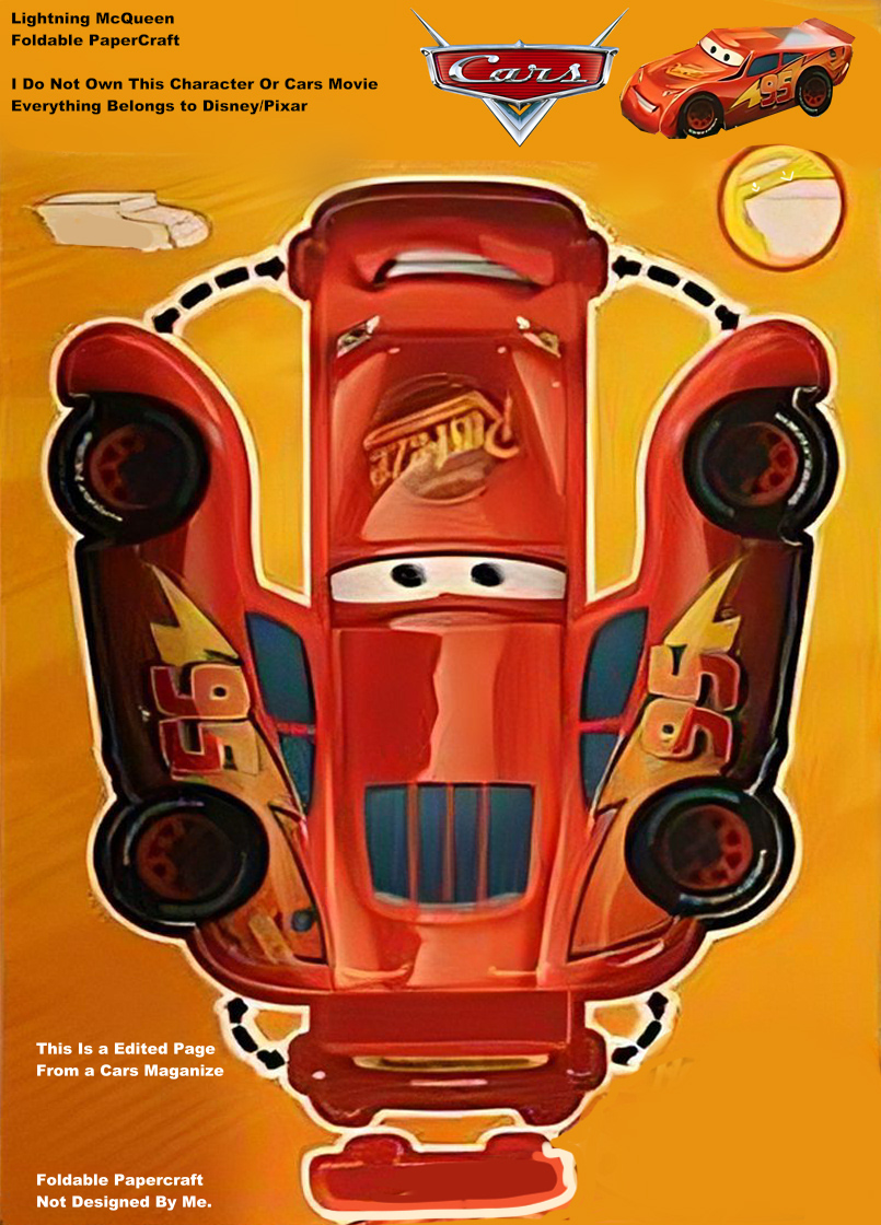 Lightning McQueen Papercraft By Adadsafradss On DeviantArt lightning-mcqueen-papercraft-by-adadsafradss-on-deviantart