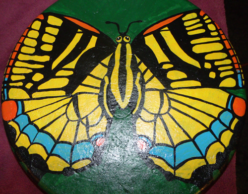 Yellow Swallowtail Butterfly Stepping Stone