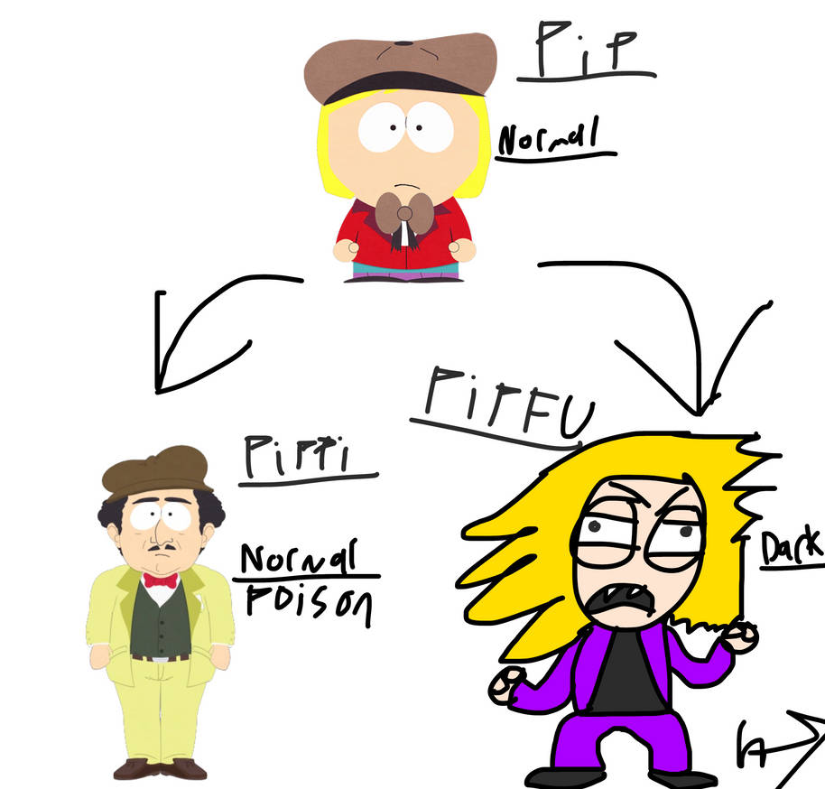 South Park pip evolution (request) by Larrykoopa1201 on DeviantArt