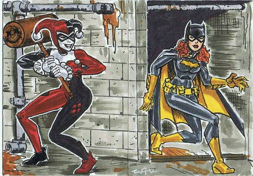 Harley Quinn vs Batgirl 