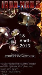 POSTER: IRON MAN 3 - Created in G.I.M.P.