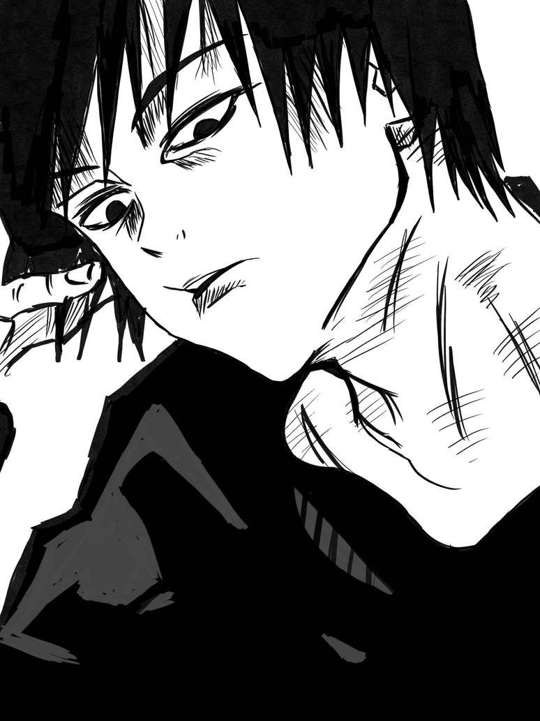 Tojis Writing Toji sketch by rudidrendel on DeviantArt