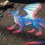 Chalk art- big blue