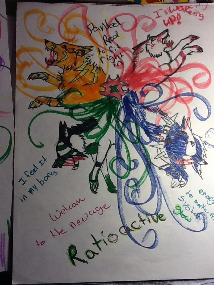 Radioactive wolves by Xxnightingale on DeviantArt