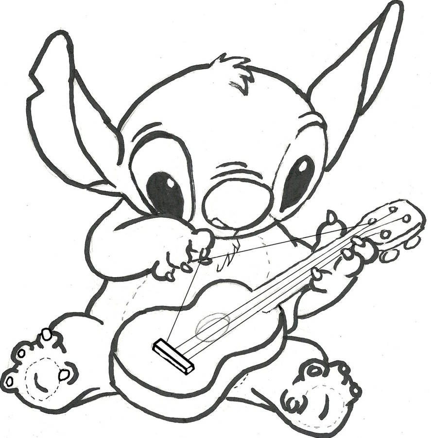 Stitch uncolored by on DeviantArt