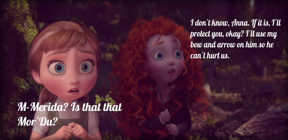 Anna and Merida Lost In The Woods