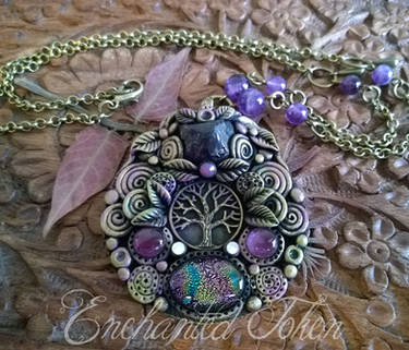 Tree of Life Amethyst and Dichroic