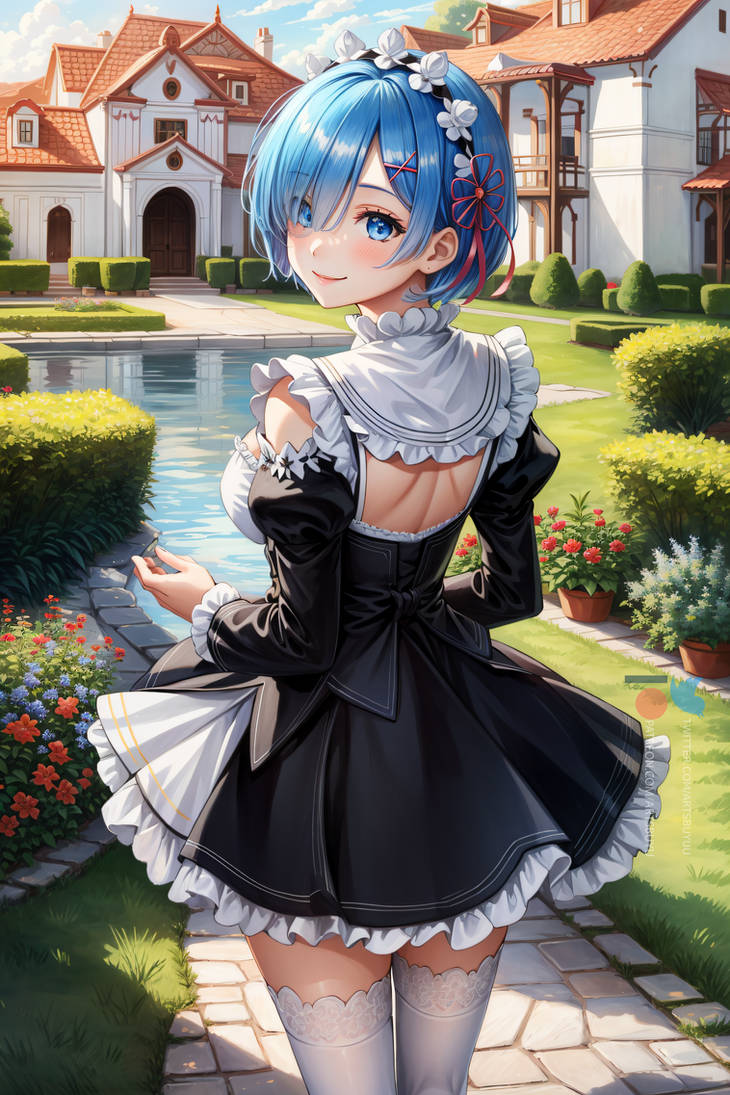 Deviantart Rem Rem from Re:Zero by AlexxWhite on DeviantArt