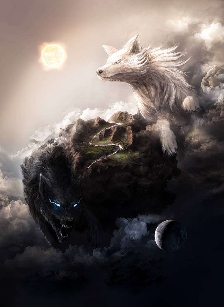 Skoll and Hati by Threepwoody on DeviantArt