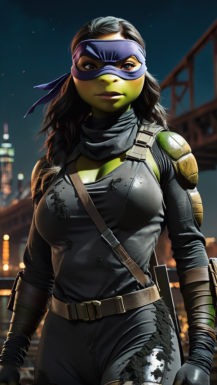 Female-ninja-turtle-clad-in-form-fitting-tattered- by ...
