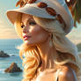 Digital-painting-of-pamela-anderson-in-profile-gar