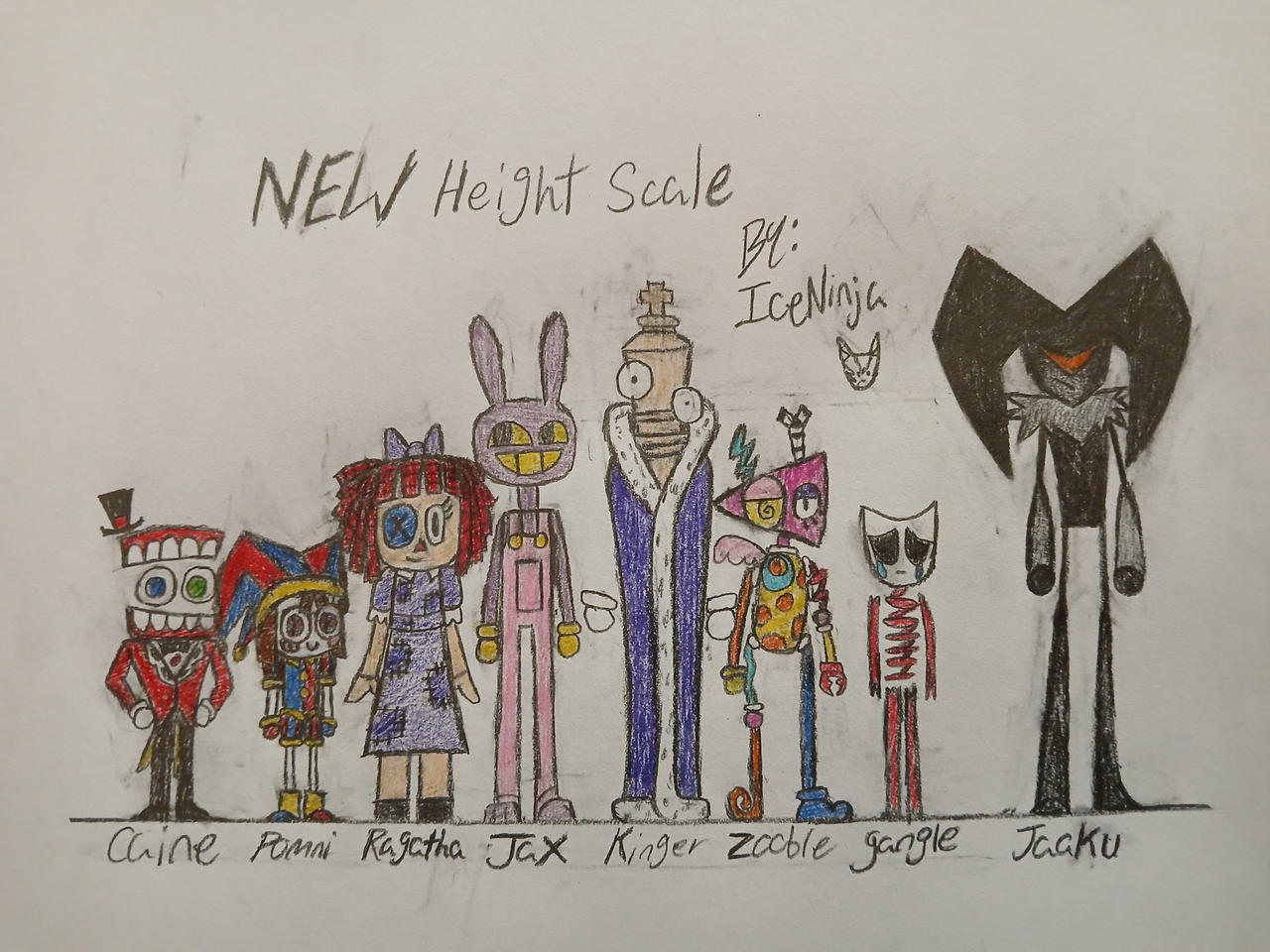 My new amazing digital circus height scale chart by IceNinja507 on