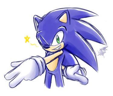 Sketch Sonic The Hedgehog