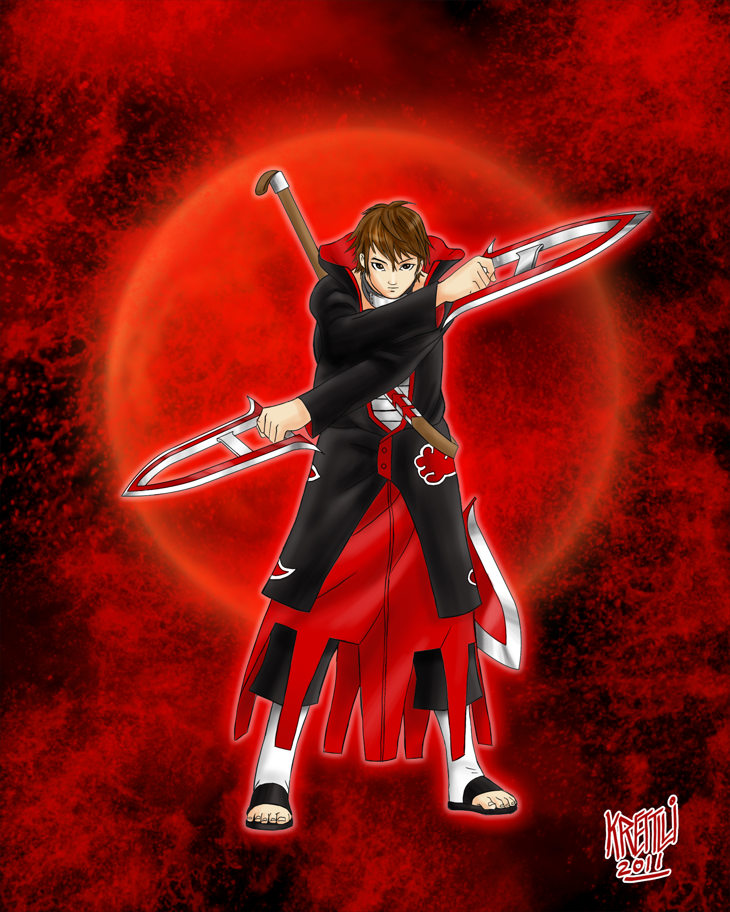 Desenho de um Akatsuki alterna by KRETTLLI on DeviantArt