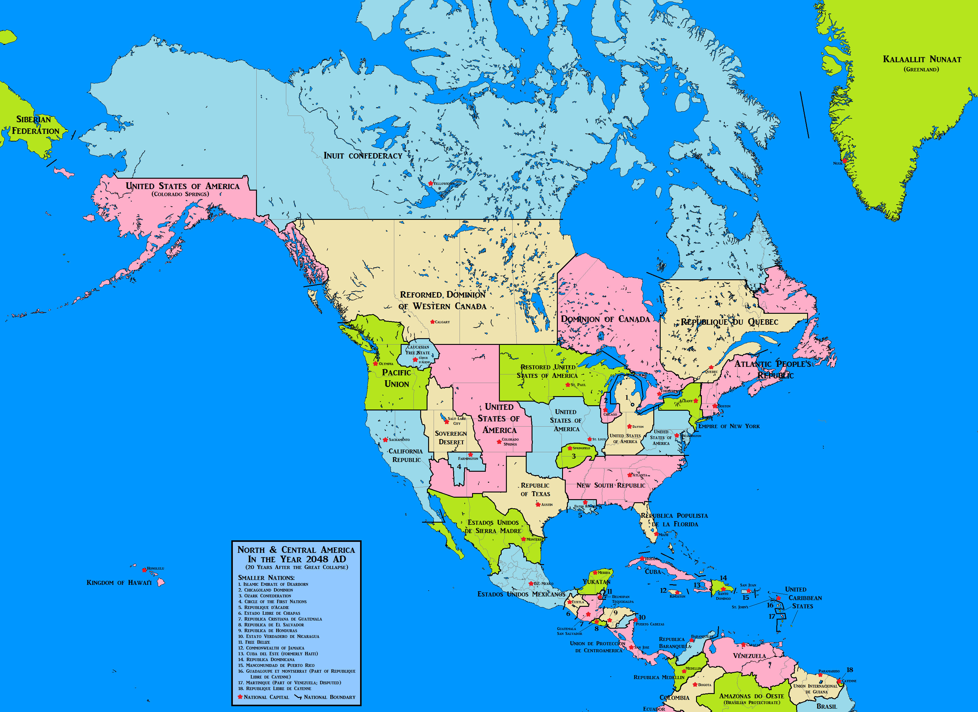 North and Central America, 2048 by rayannina on DeviantArt