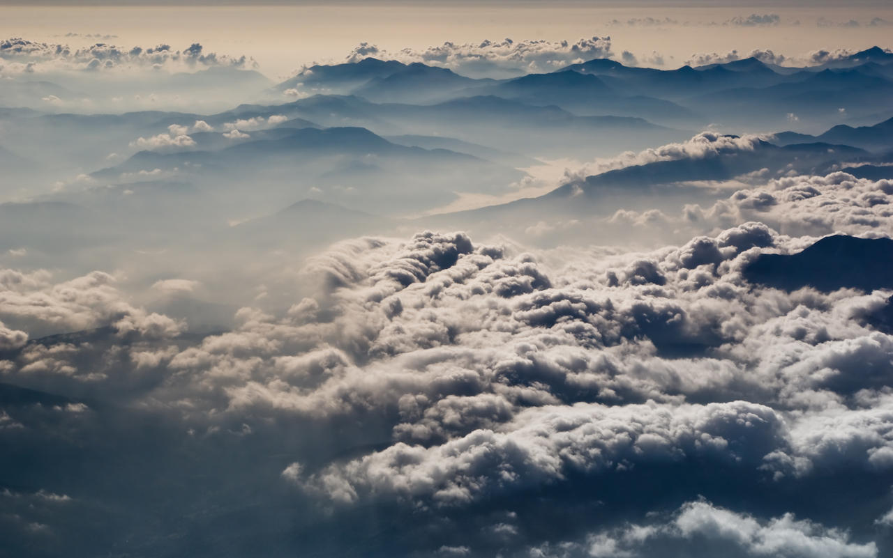 Cotton in the Sky. Storm