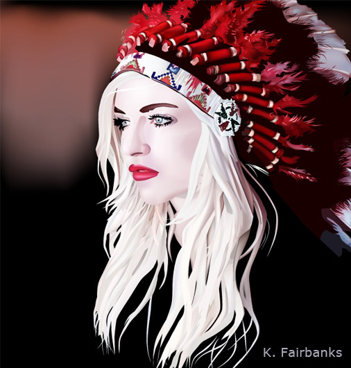 War Bonnet (digital drawing)