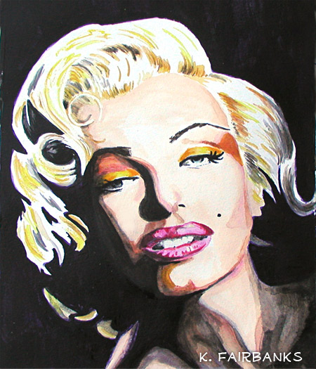 Marilyn Monroe Chiaroscuro (painting)