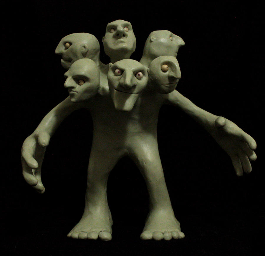 Six-headed troll (head 4)