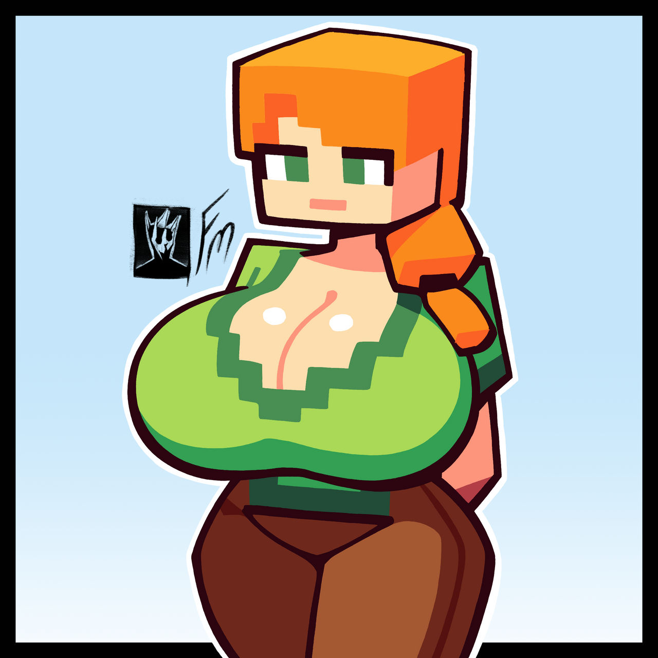 Minecraft Alex Inflatin Alex (Minecraft) by The-Fungus-Man on DeviantArt
