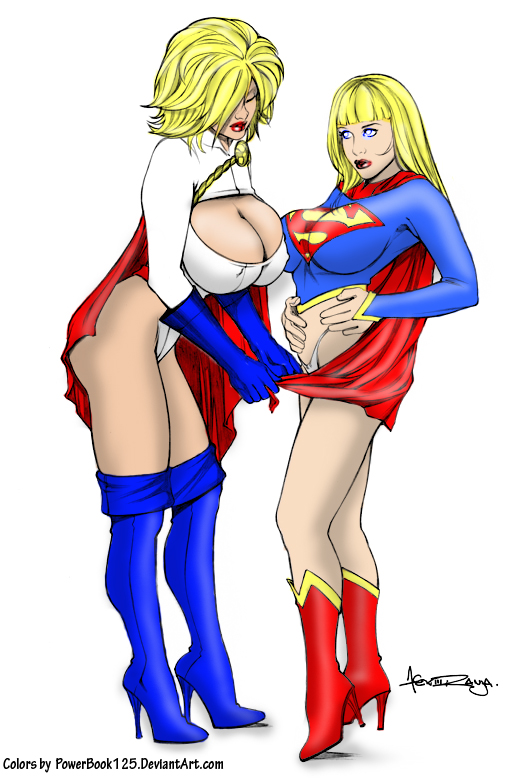 PowerGirl and Supergirl