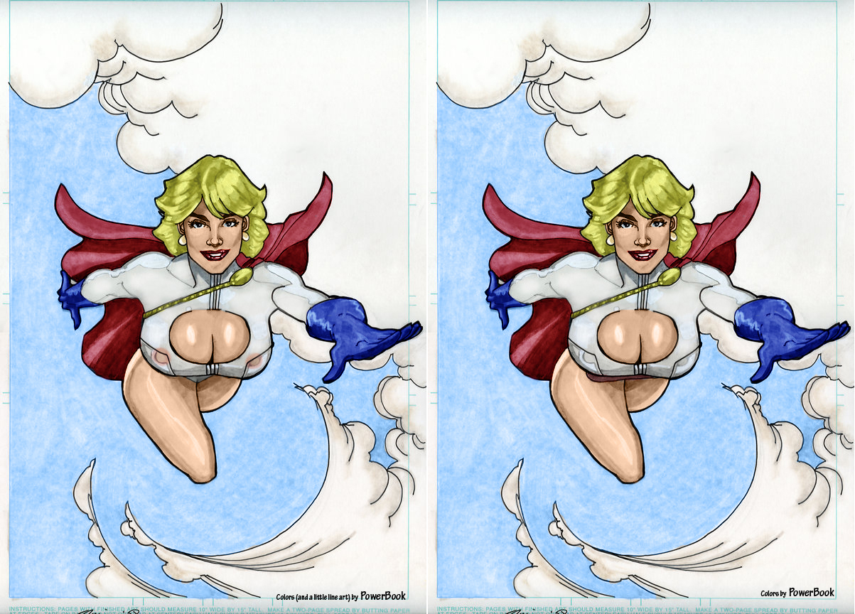 PowerGirl Flying