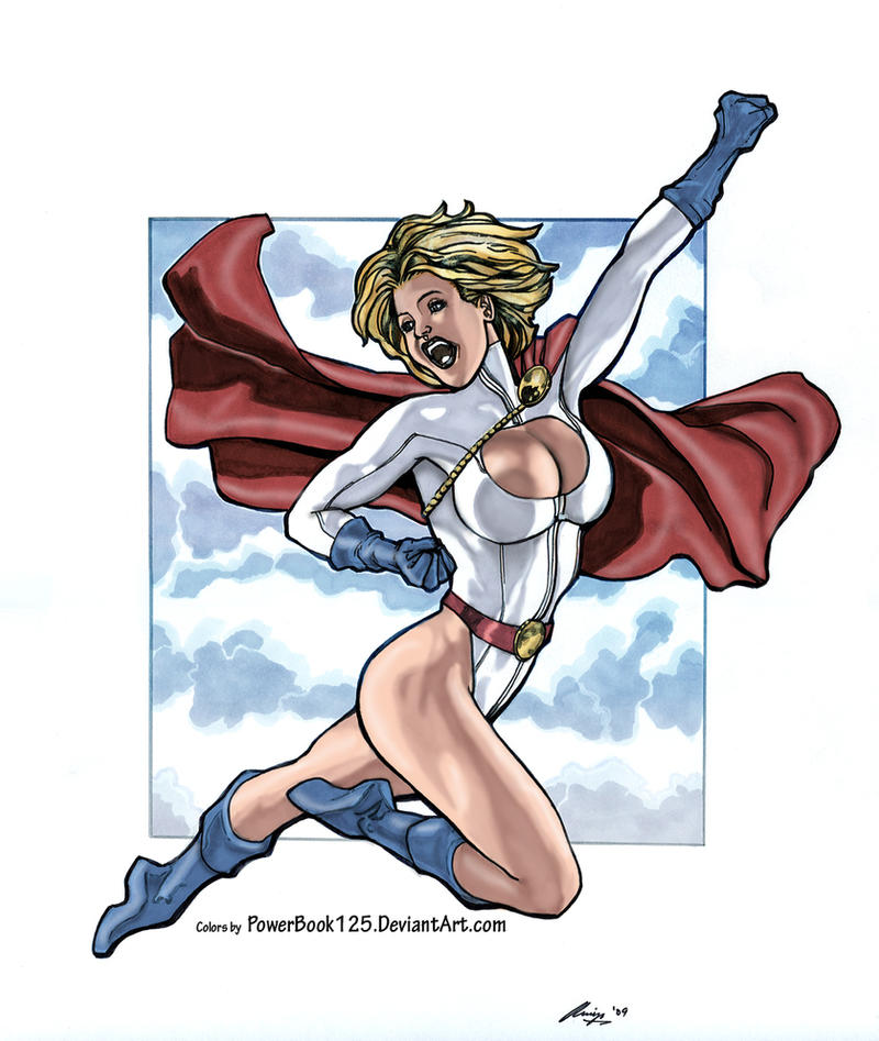 Power Girl in Flight